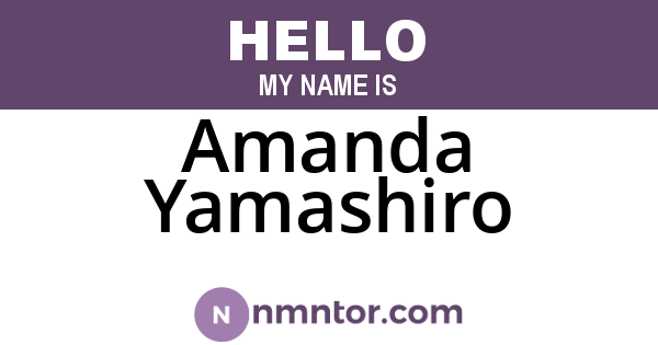Amanda Yamashiro