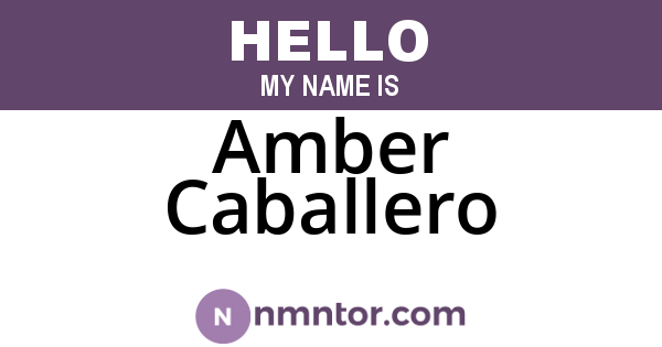 Amber Caballero