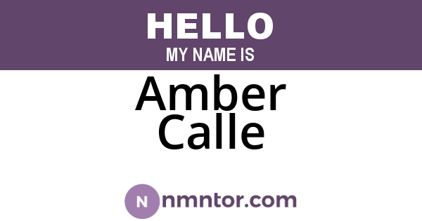 Amber Calle