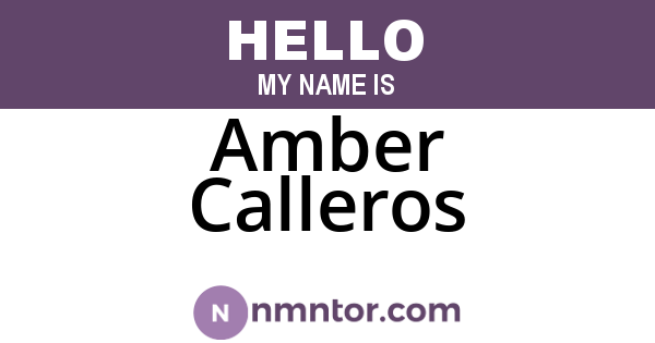 Amber Calleros