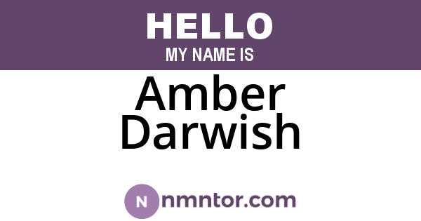 Amber Darwish
