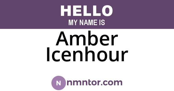 Amber Icenhour