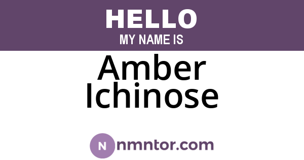 Amber Ichinose