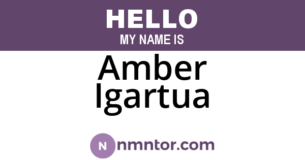Amber Igartua