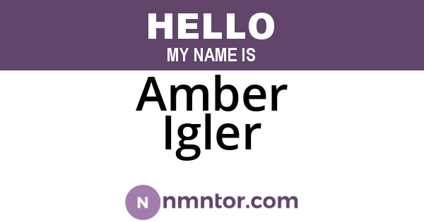 Amber Igler