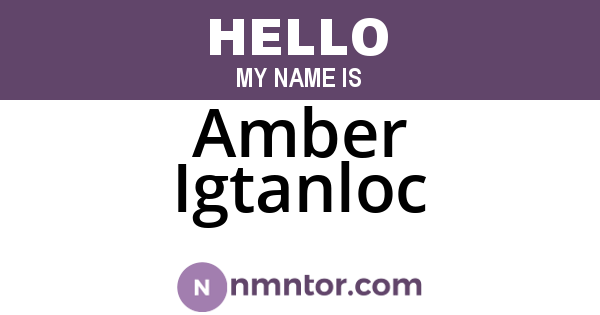 Amber Igtanloc