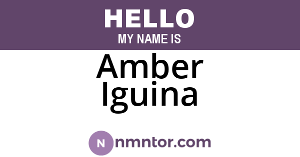 Amber Iguina
