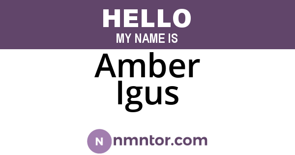 Amber Igus