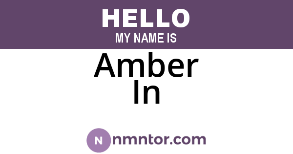 Amber In