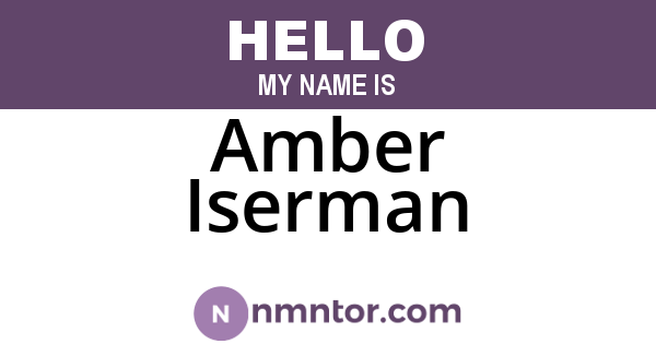 Amber Iserman