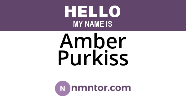 Amber Purkiss