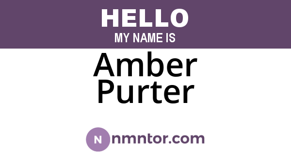 Amber Purter