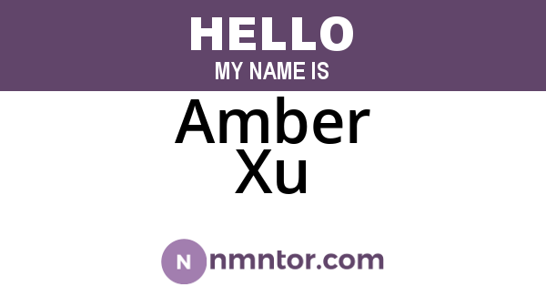 Amber Xu