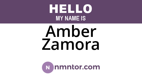 Amber Zamora