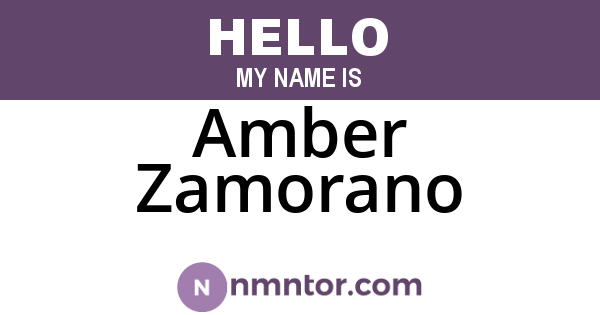 Amber Zamorano