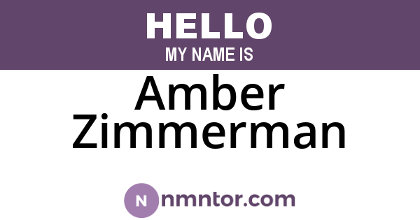 Amber Zimmerman