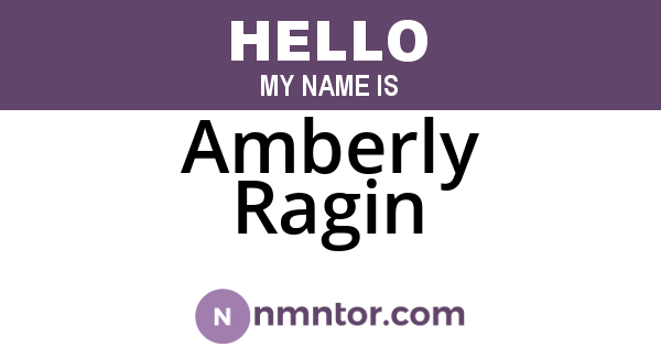Amberly Ragin