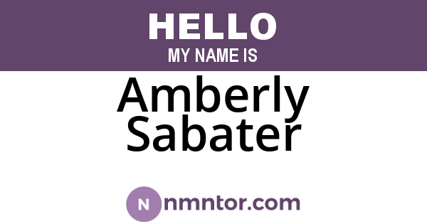 Amberly Sabater
