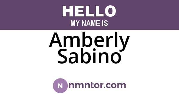 Amberly Sabino