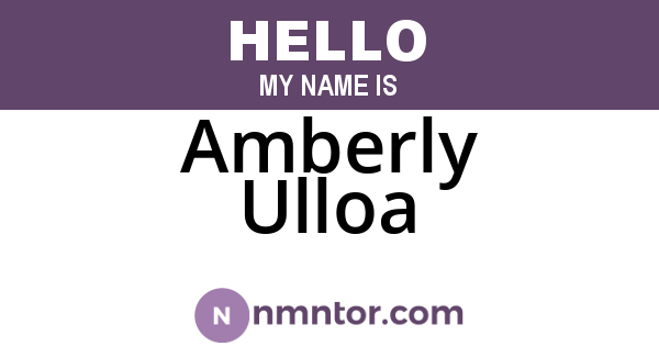 Amberly Ulloa