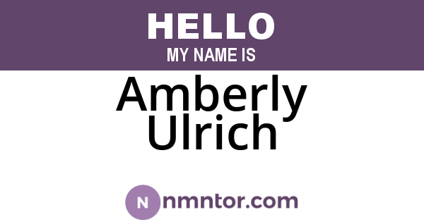 Amberly Ulrich