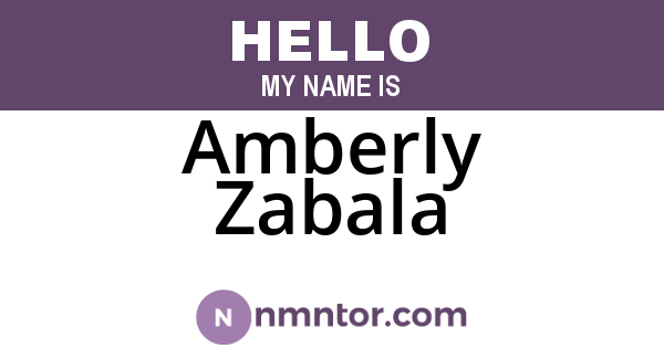 Amberly Zabala
