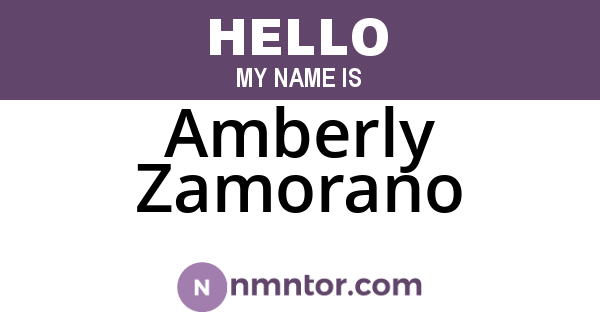 Amberly Zamorano