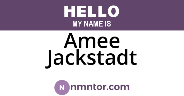 Amee Jackstadt