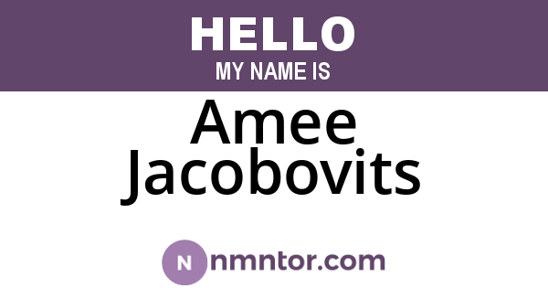 Amee Jacobovits