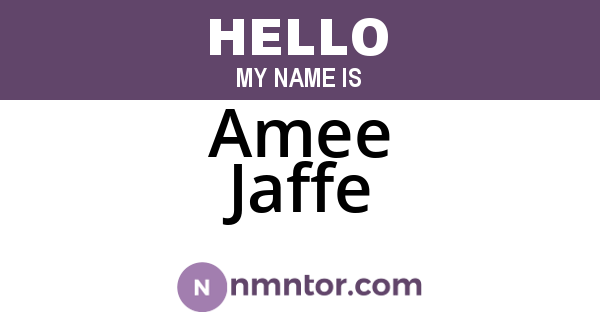 Amee Jaffe