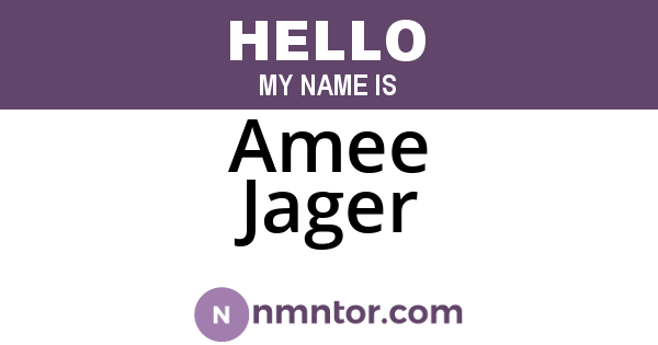 Amee Jager