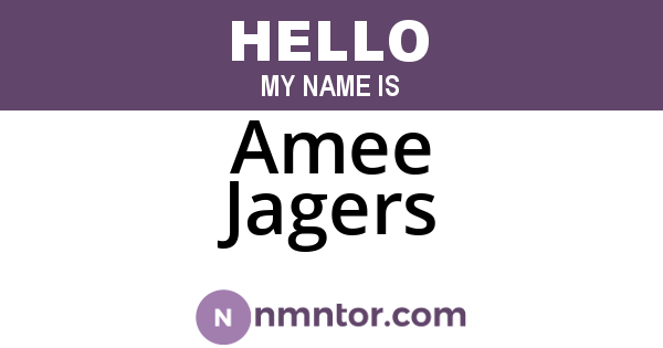 Amee Jagers