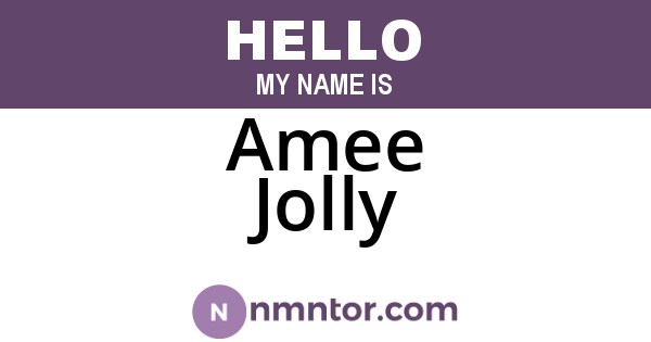 Amee Jolly