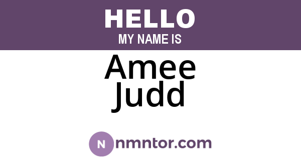 Amee Judd