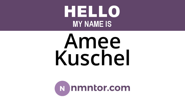 Amee Kuschel