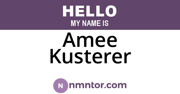 Amee Kusterer