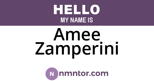 Amee Zamperini