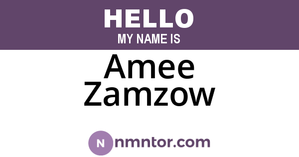 Amee Zamzow