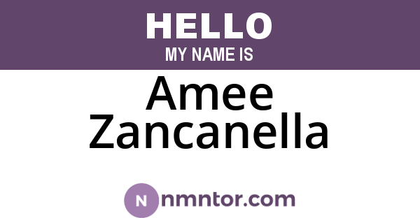 Amee Zancanella