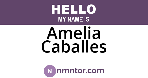 Amelia Caballes