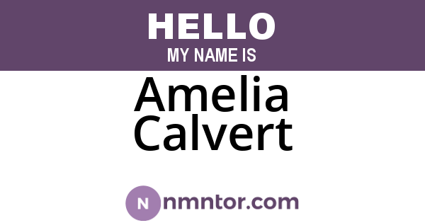 Amelia Calvert