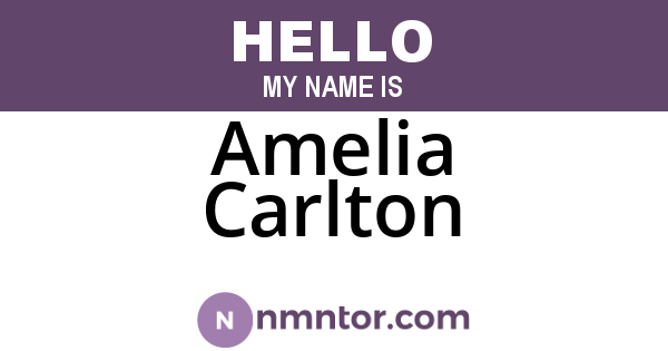 Amelia Carlton
