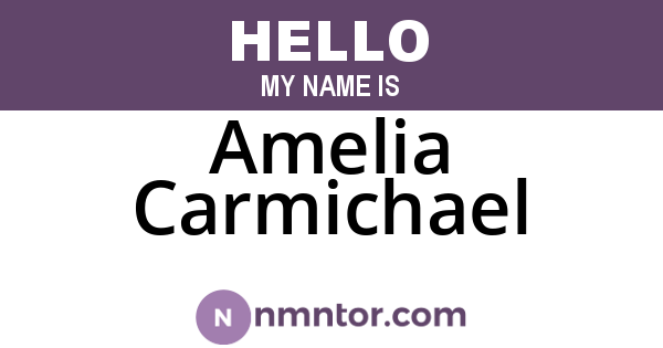 Amelia Carmichael