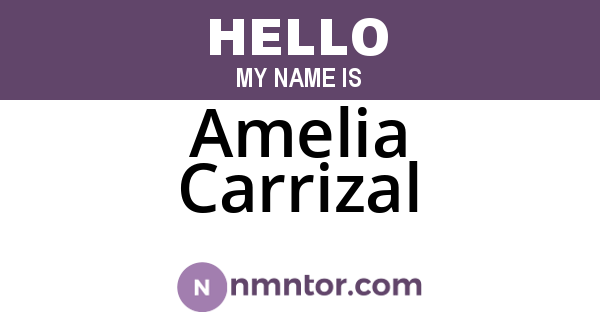 Amelia Carrizal