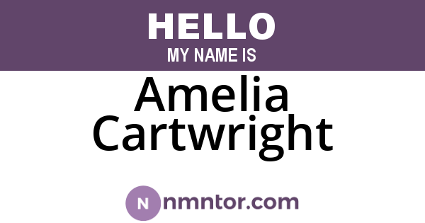 Amelia Cartwright