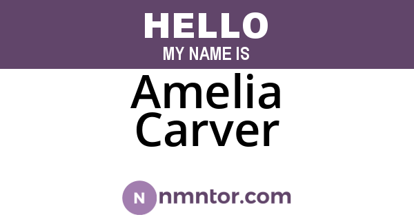 Amelia Carver