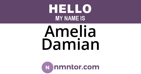 Amelia Damian