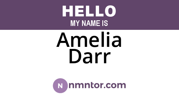 Amelia Darr