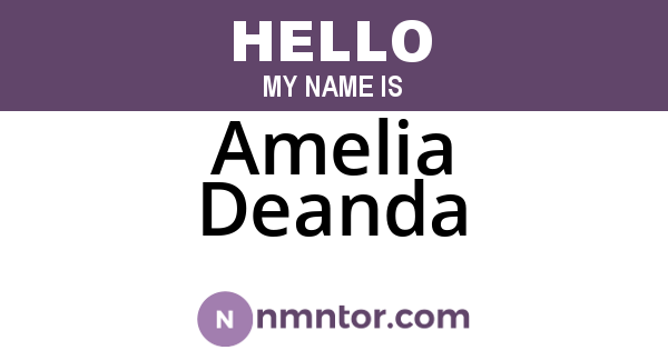 Amelia Deanda