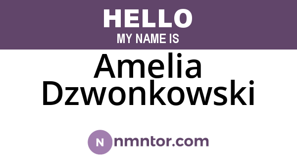 Amelia Dzwonkowski